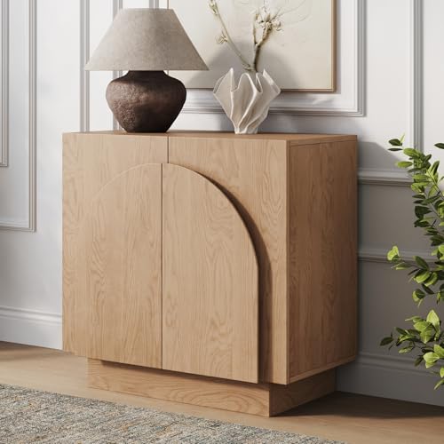 Nathan James Nathan James Iris Mid-Century Modern Credenza, Brown Side — Build quality and design details up close