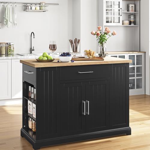 Yaheetech Yaheetech Kitchen Island on Hidden Wheels, Rolling Kitchen C — Controls and everyday operation