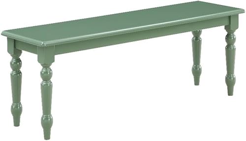 Boraam Windsor Backless Dining Bench - Equistian Green