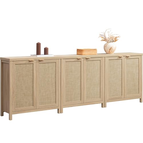SICOTAS SICOTAS Rattan Cabinets, Sideboard Buffet Cabinet Credenza wit — Key features at a glance