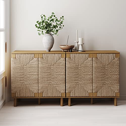 Nathan James Nathan James Beacon Accent Natural Sideboard Storage Cabi — Design and materials in detail