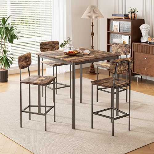 TJYGO TJYGO Kitchen Table and Chairs of 4, Dining Table Set for 4 with — Controls and everyday operation