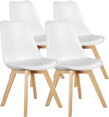 OLIXIS Dining Chairs Set of 4, Mid Century Modern Accent Chairs with C — Manufacturer product photo — dining chair buying guide