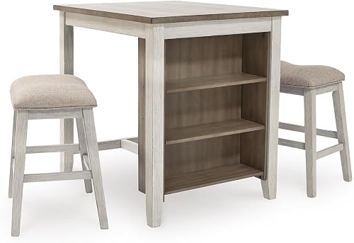 Signature Design by Ashley Skempton 3 Piece Counter Height Dining Tabl — Manufacturer product photo — ashley furniture vs signatur