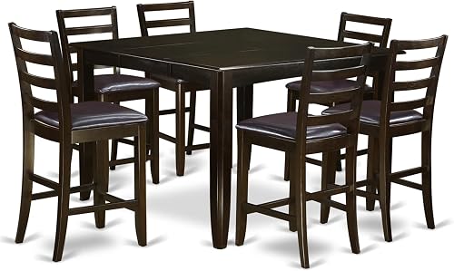 East West Furniture FAIR7-CAP-LC 7 Piece Counter Height Dining Table S — Complete testing methodology overview