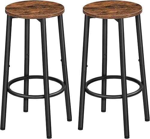 HOOBRO Bar Stools, Set of 2 Bar Chairs, Kitchen Round Height Stools wi — Controls and everyday operation