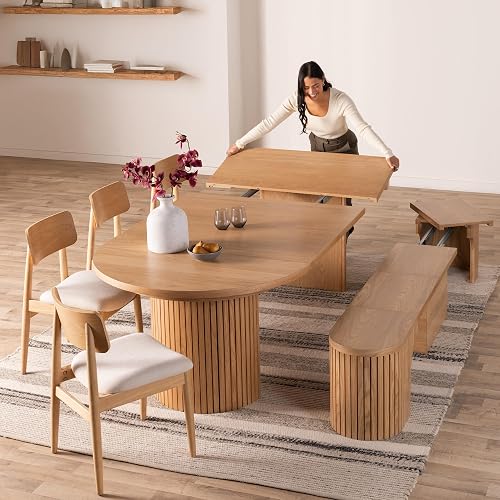 Transformer Table - Solid Wood Extendable Round Dining Table Set with — Side-by-side comparison of top picks in this category