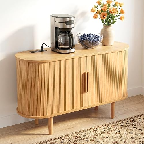 FRALIMK 47" Sideboard Buffet Cabinet with Storage, Mid Century Modern — Our recommended pick for most buyers