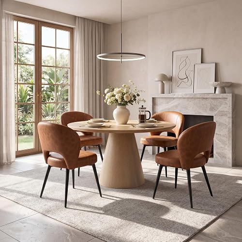 Homkdom Dining Chairs Set of 4, Modern Upholstered Kitchen Chairs with — Durability testing under extreme conditions