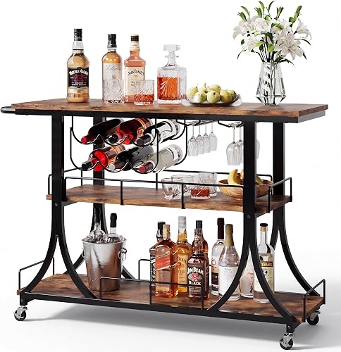 PETKABOO 3-Tier Rustic Wooden Bar Cart with Wheels, Farmhouse Style So — Final verdict and top picks lineup