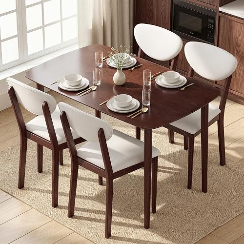 HOMCOM 5-Piece Dining Table Set for 4, Mid-Century Modern Kitchen Tabl — How the options on this page compare